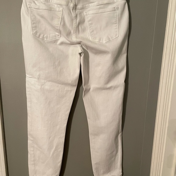 Lila Ryan Cropped Pants White - Size 29 - Picture 2 of 5